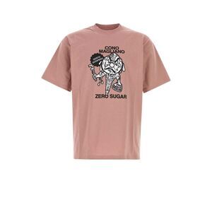 Magliano Men Dark Pink Cotton T-Shirt